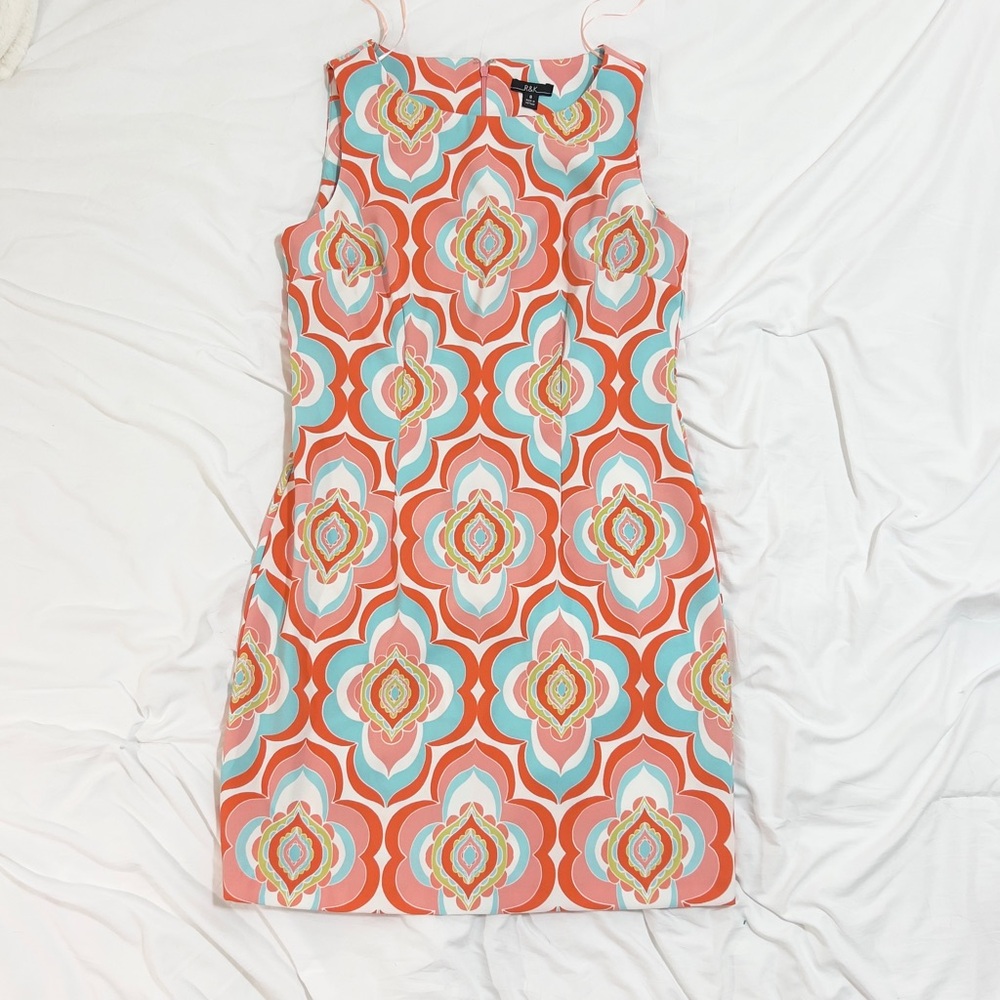 R&K Retro Geometric Shift Dress